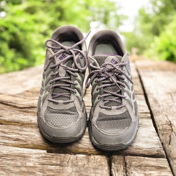Columbia Strata Trail Low Women's Omnitech Size 8.5 Light Brown/gray Waterproof - Picture 15 of 16